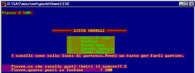 Scommetti su un cavallo e goditi la corsa!
